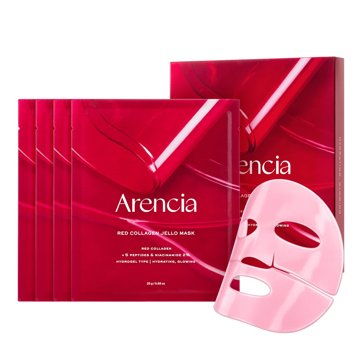 ARENCIA Collageno Rojo Jello Mask 25g (4uds)
