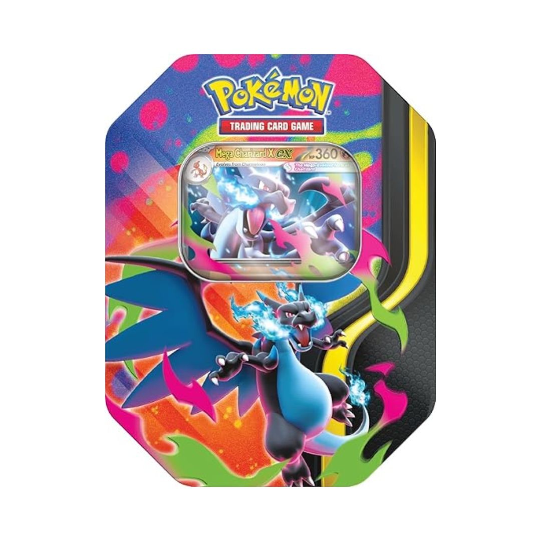 Pokémon TCG: Lata de Mega Charizard X ESPANOL